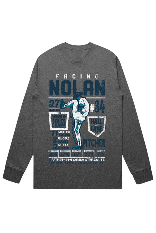 Stats Long Sleeve (Heather Charcoal)